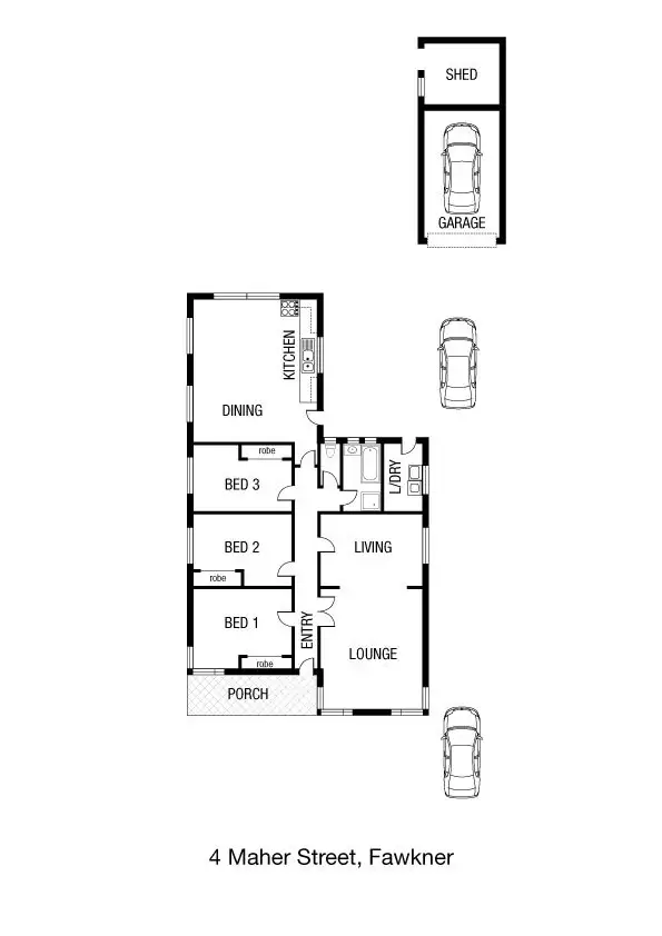 Floorplan of Homely house listing, 4 Maher Street, Fawkner VIC 3060