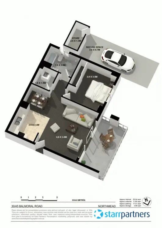 Floorplan of Homely unit listing, 30/45-51 Balmoral Rd, Northmead NSW 2152