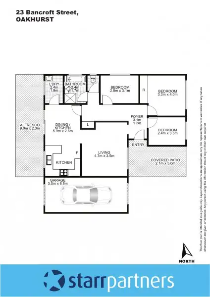 Floorplan of Homely house listing, 23 Bancroft Street, Oakhurst NSW 2761