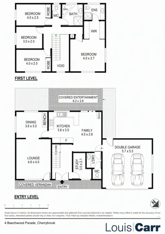 Floorplan of Homely house listing, 4 Beechwood Parade, Cherrybrook NSW 2126
