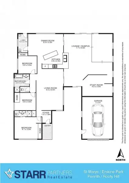 Floorplan of Homely house listing, 17 Kestrel Crescent, Erskine Park NSW 2759