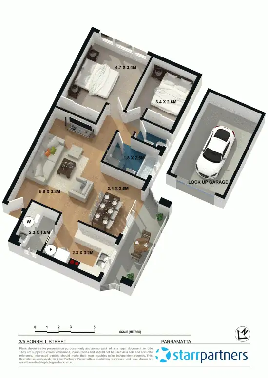 Floorplan of Homely unit listing, 3/5 Sorrell Street, Parramatta NSW 2150