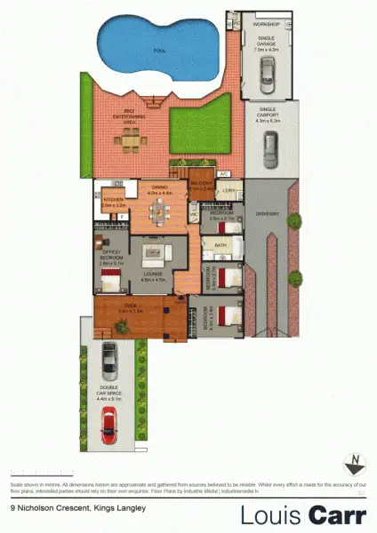 Floorplan of Homely house listing, 9 Nicholson Crescent, Kings Langley NSW 2147