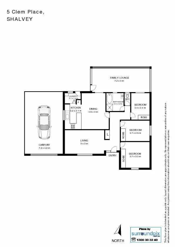 Floorplan of Homely house listing, 5 Clem Place, Shalvey NSW 2770