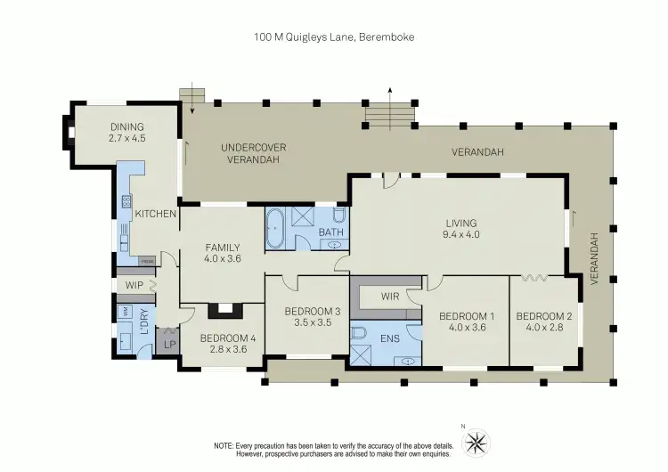 Floorplan of Homely rural property listing, 100 M Quigleys Lane, Ballan VIC 3342