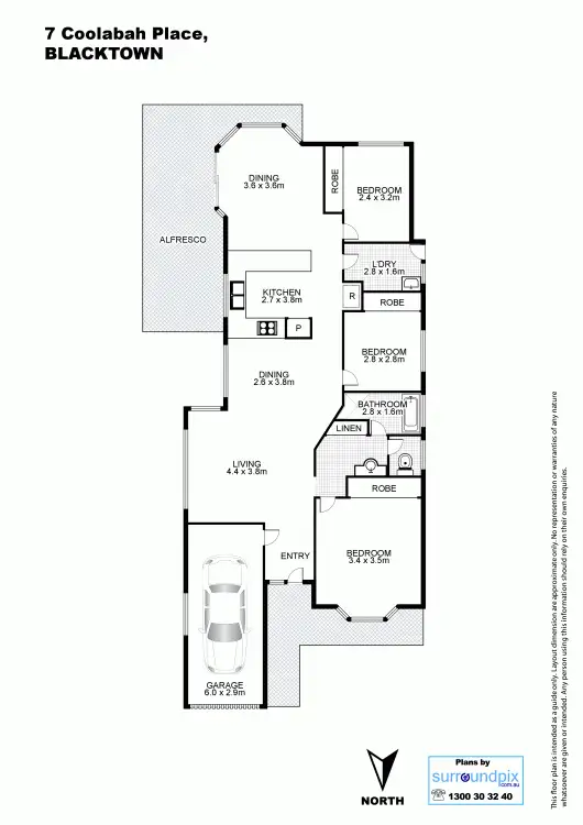Floorplan of Homely house listing, 7 Coolabah Place, Blacktown NSW 2148