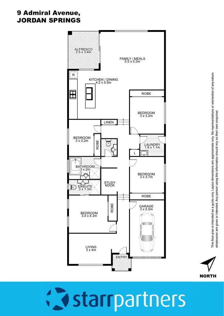 Floorplan of Homely house listing, 9 Admiral Avenue, Jordan Springs NSW 2747