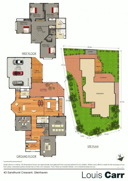 Floorplan of Homely house listing, 43 Sandhurst Crescent, Glenhaven NSW 2156
