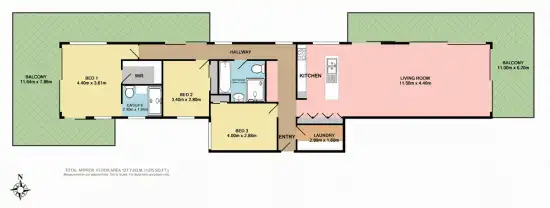 Floorplan of Homely apartment listing, Address available on request