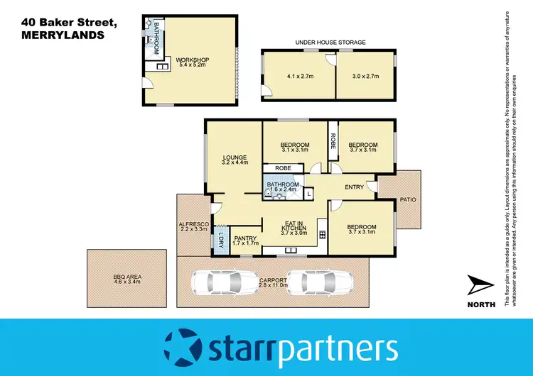 Floorplan of Homely house listing, 40 Baker Street, Merrylands NSW 2160