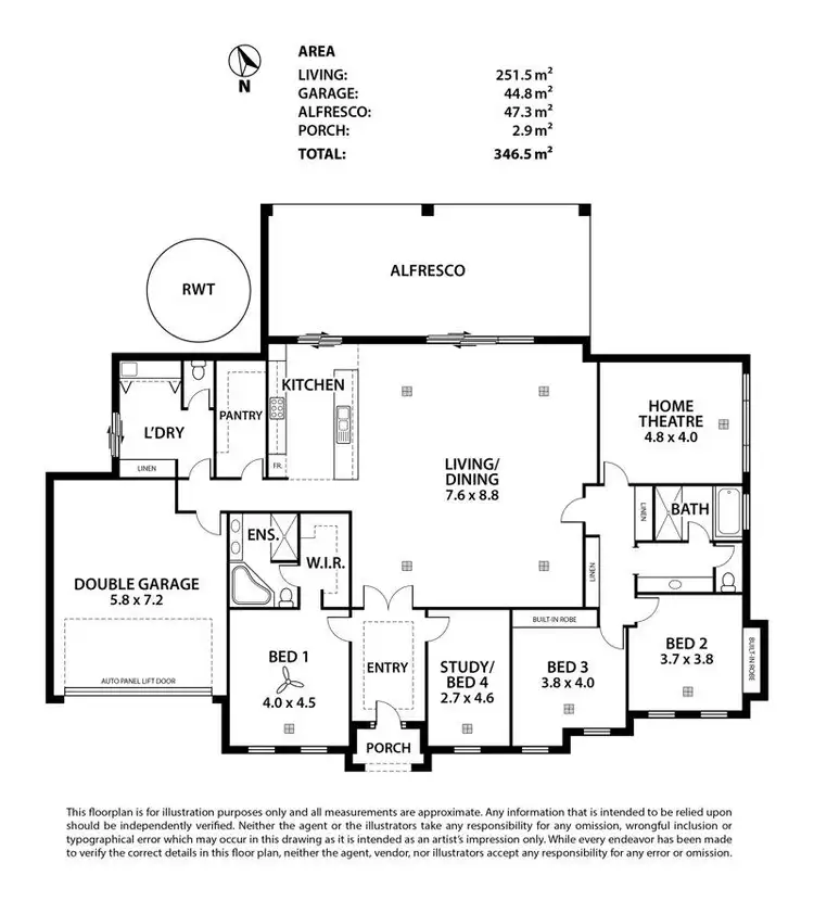 Floorplan of Homely house listing, 43 Lockaba Drive, Willyaroo SA 5255