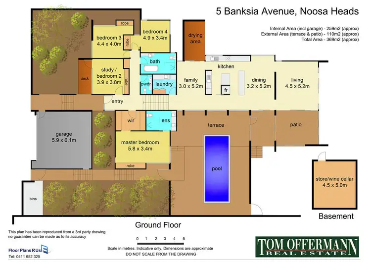 Floorplan of Homely house listing, 5 Banksia Ave, Noosa Heads QLD 4567