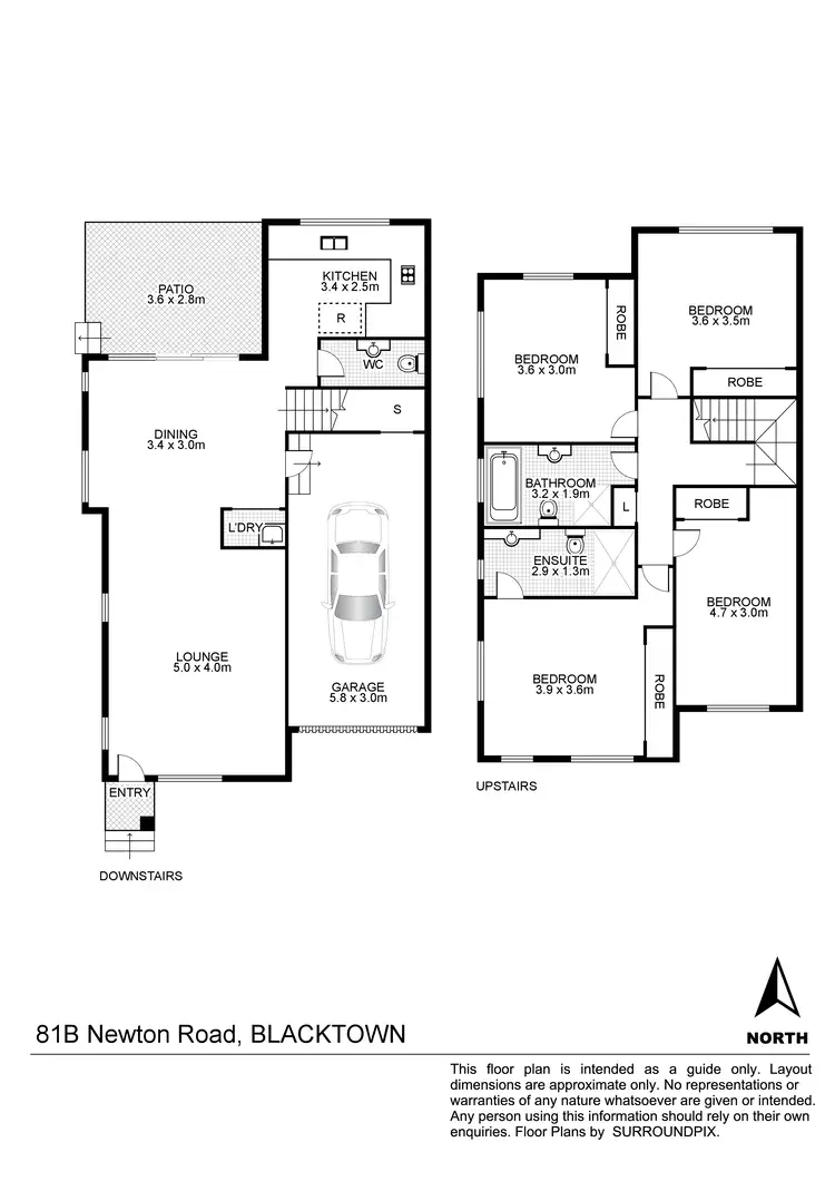 Floorplan of Homely townhouse listing, 81b Newton Road, Blacktown NSW 2148
