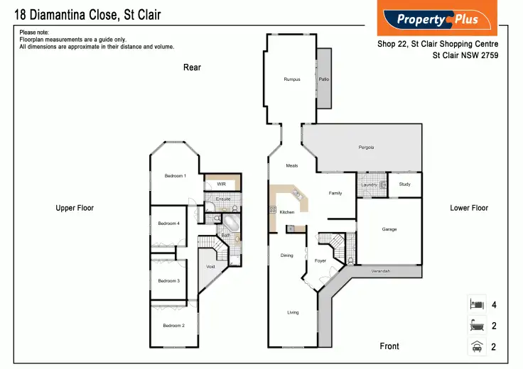Floorplan of Homely house listing, 18 Diamantina Close, St Clair NSW 2759