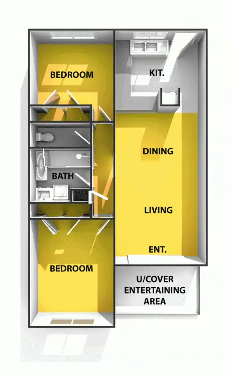 Floorplan of Homely unit listing, 2/11 Carrothool Place, Mooloolaba QLD 4557