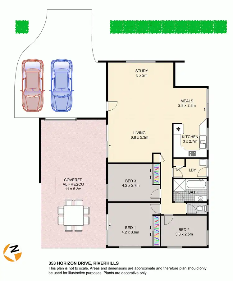 Floorplan of Homely house listing, 353 Horizon Drive, Riverhills QLD 4074