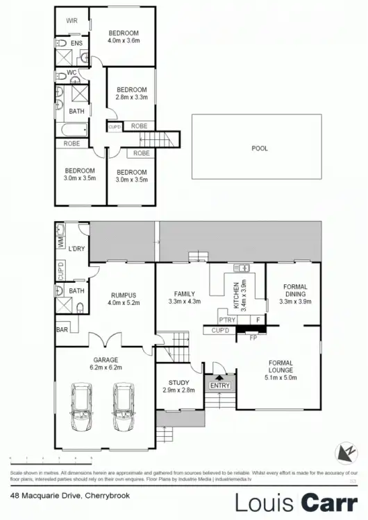 Floorplan of Homely house listing, 48 Macquarie Drive, Cherrybrook NSW 2126