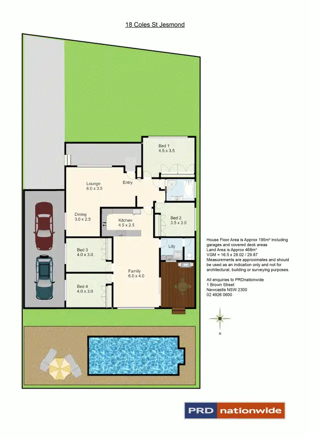 Floorplan of Homely house listing, 18 Coles Street, Jesmond NSW 2299