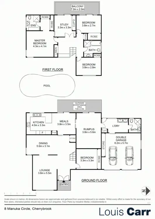Floorplan of Homely house listing, 8 Manuka Circle, Cherrybrook NSW 2126