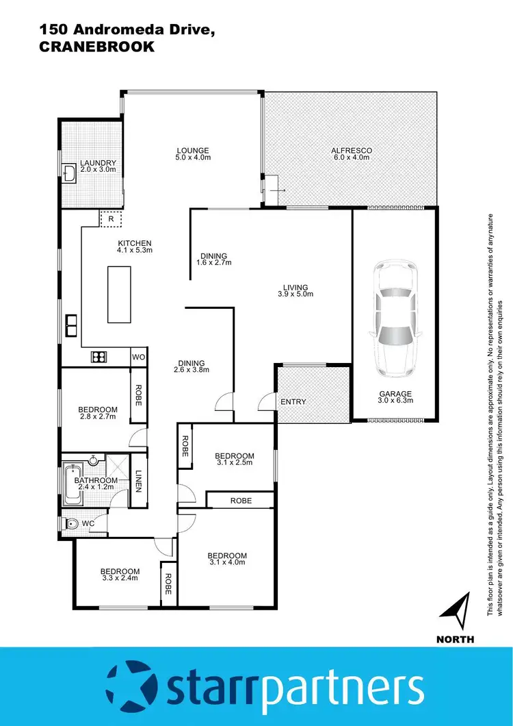 Floorplan of Homely house listing, 150 Andromeda Drive, Cranebrook NSW 2749