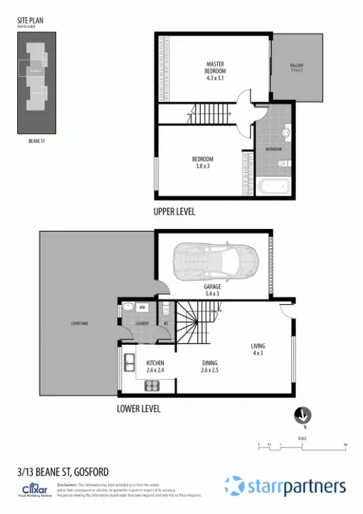 Floorplan of Homely townhouse listing, 3/13 Beane Street West, Gosford NSW 2250