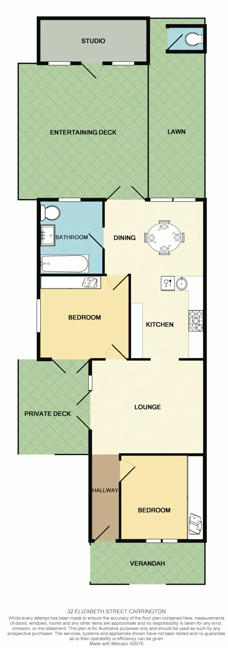 Floorplan of Homely house listing, 32 Elizabeth Street (Record Price), Carrington NSW 2294