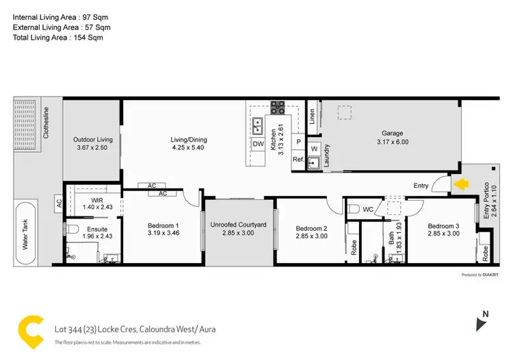 Floorplan of Homely house listing, 23 Locke Crescent, Caloundra West QLD 4551