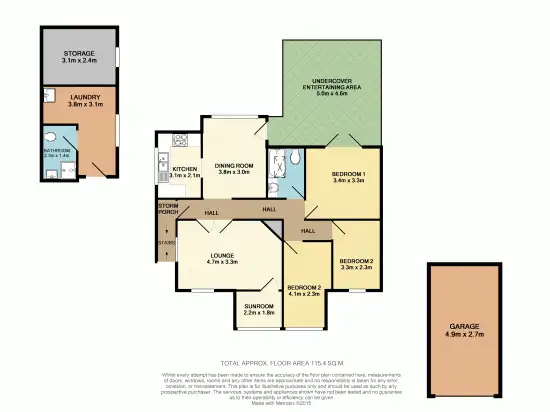 Floorplan of Homely house listing, 4 Second Avenue, Warrawong NSW 2502