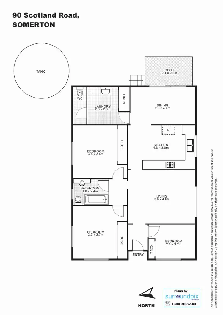 Floorplan of Homely house listing, 90 Scotland Road, Somerton NSW 2340