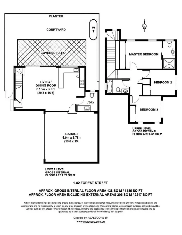 Floorplan of Homely townhouse listing, 3/80 Forest Street, Moorooka QLD 4105