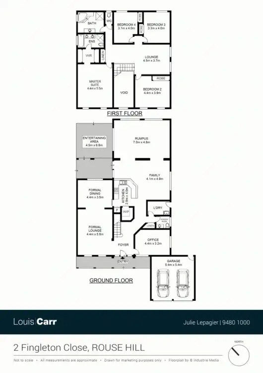 Floorplan of Homely house listing, 2 Fingleton Close, Rouse Hill NSW 2155