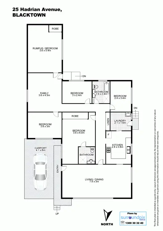 Floorplan of Homely house listing, 25 Hadrian Avenue, Blacktown NSW 2148