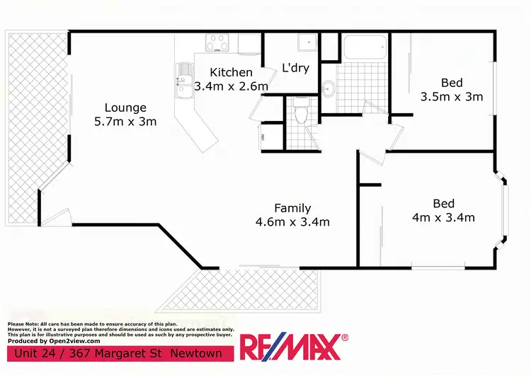 Floorplan of Homely unit listing, 24/367 Margaret St, Toowoomba City QLD 4350
