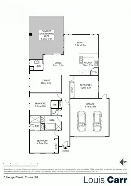 Floorplan of Homely house listing, 6 Hedge Street, Rouse Hill NSW 2155