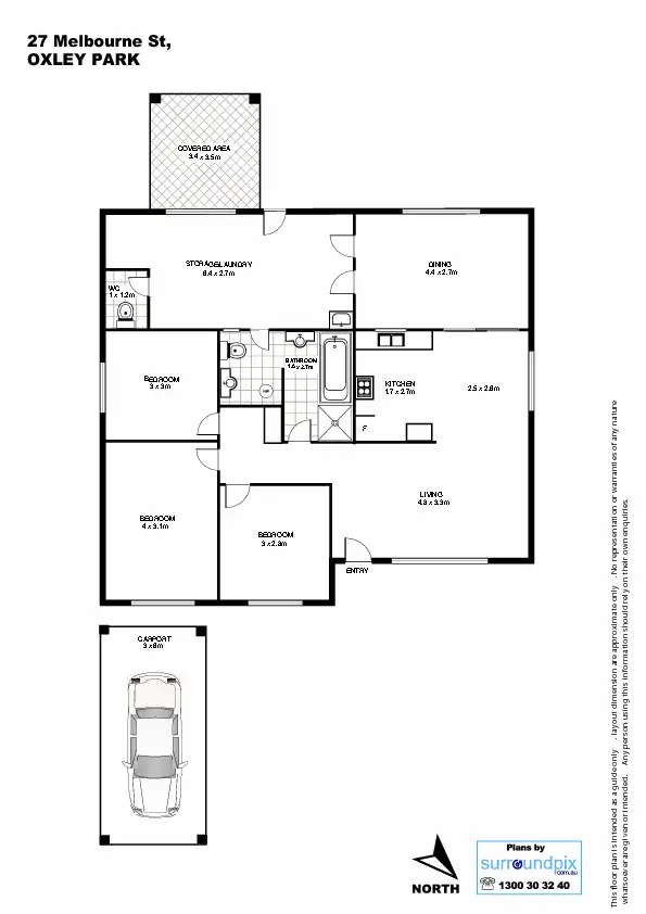 Floorplan of Homely house listing, 27 Melbourne Street, Oxley Park NSW 2760
