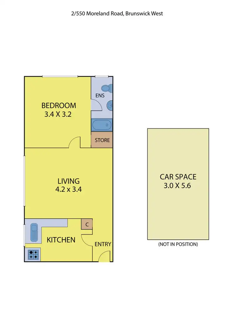 Floorplan of Homely apartment listing, 2/550 Moreland Rd, Brunswick West VIC 3055
