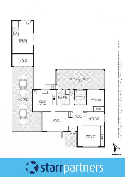 Floorplan of Homely house listing, 34 Yarramundi Drive, Dean Park NSW 2761