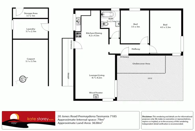 Floorplan of Homely house listing, 20 Jones Road, Premaydena TAS 7185