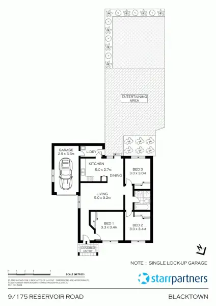 Floorplan of Homely villa listing, 9/175 Reservoir Rd, Blacktown NSW 2148