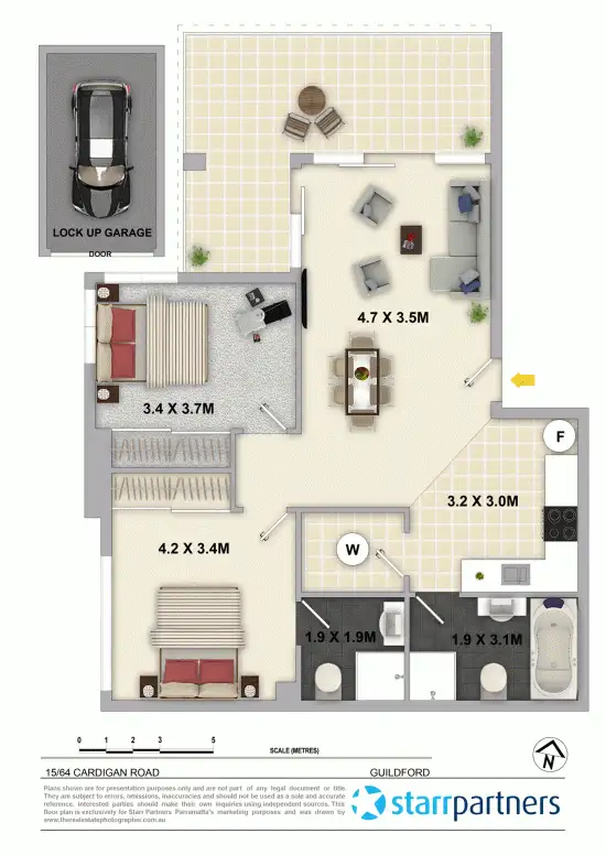 Floorplan of Homely unit listing, 15/64-68 Cardigan Street, Guildford NSW 2161