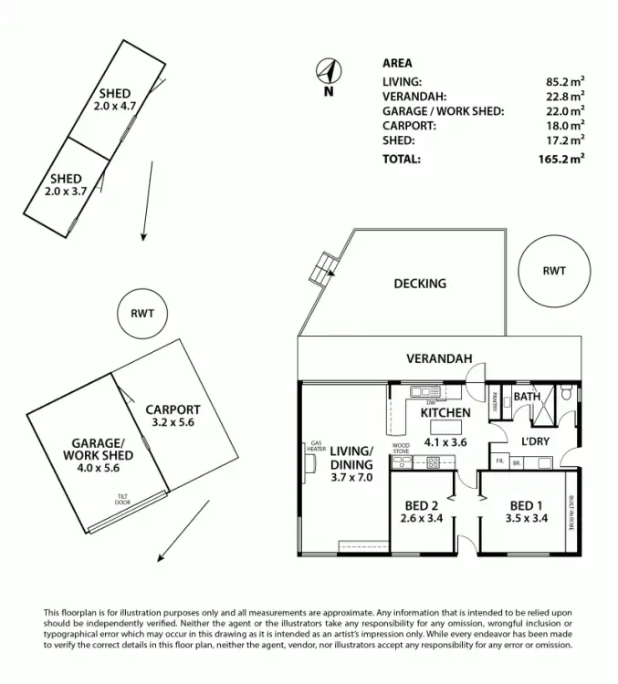 Floorplan of Homely house listing, 1165 Greenhill Road, Uraidla SA 5142