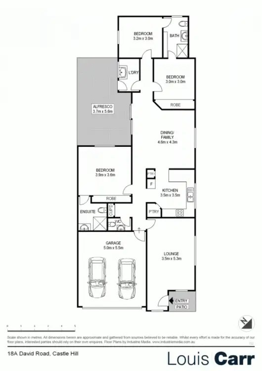 Floorplan of Homely villa listing, 18a David Rd, Castle Hill NSW 2154