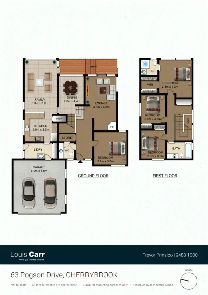 Floorplan of Homely house listing, 63 Pogson Drive, Cherrybrook NSW 2126