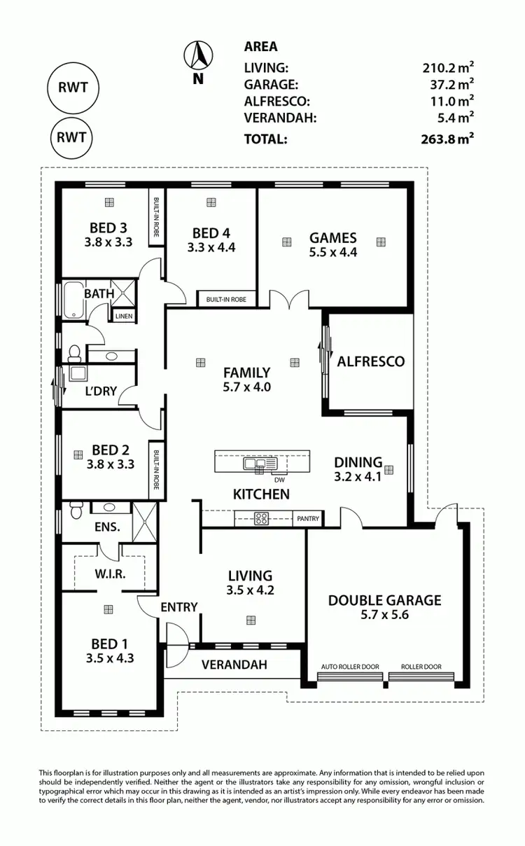 Floorplan of Homely house listing, 3 West Parkway, Mount Barker SA 5251