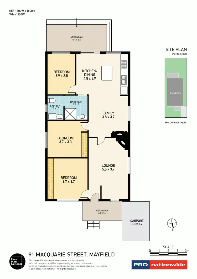 Floorplan of Homely house listing, 91 Macquarie Street, Mayfield NSW 2304