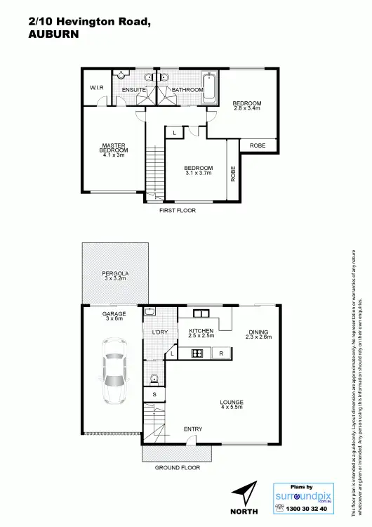 Floorplan of Homely townhouse listing, 2/10 Hevington Rd, Auburn NSW 2144