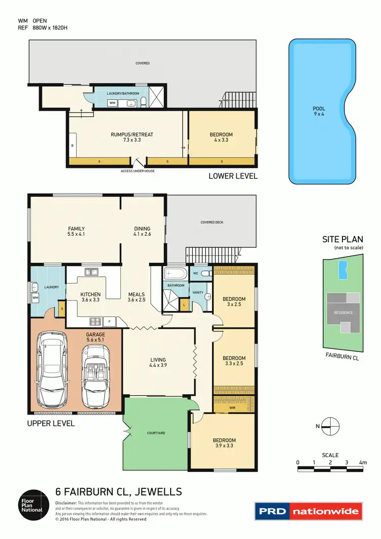 Floorplan of Homely house listing, 6 Fairburn Close, Jewells NSW 2280