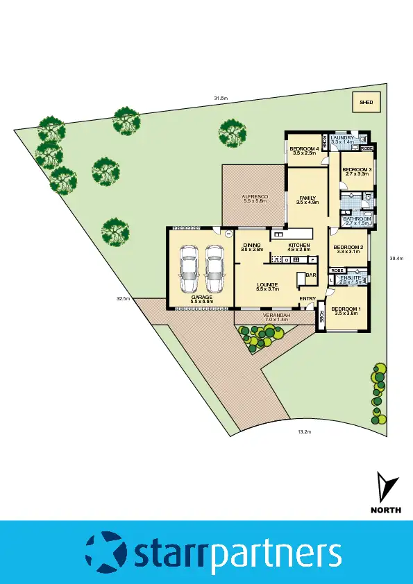 Floorplan of Homely house listing, 9 Utah Place, Erskine Park NSW 2759