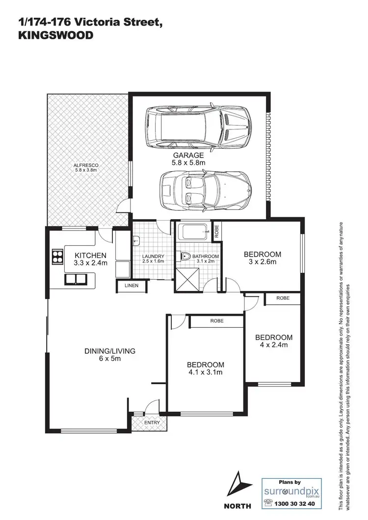 Floorplan of Homely house listing, 1/174-176 Victoria Street, Kingswood NSW 2747
