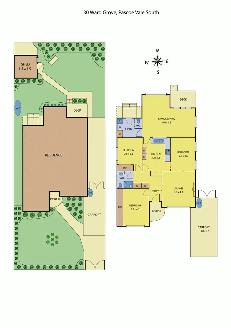Floorplan of Homely house listing, 30 Ward Grove, Pascoe Vale South VIC 3044